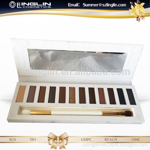 hot high quality pigmented customize 12 colors eyeshadow for naked